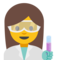 Woman Scientist emoji on Google